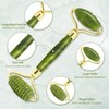 Rodillo De Masaje Facial De Jade Gua Sha Rejuvenece Kit