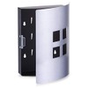 Zeller 4 Quadrate 13848 Key Cabinet Cut-Out Square Stainless Steel