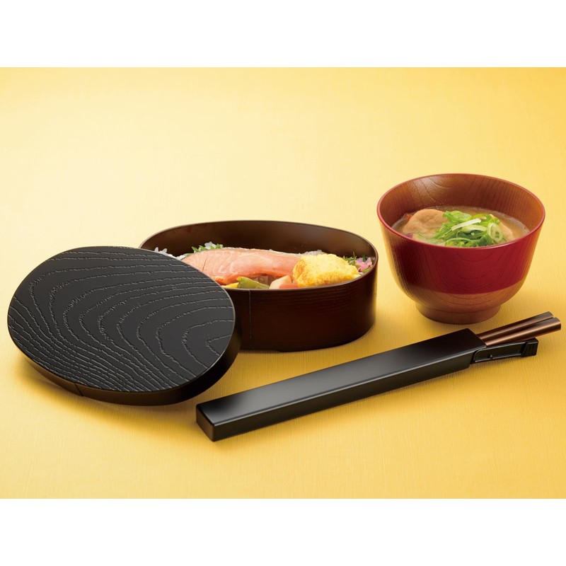 Canoe 74530 Traditional Japanese Color Lacquer Soup Wan, 11.2 fl