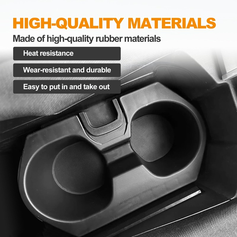 Cup Holder Insert for 2016-2021 Honda Civic (LX/EX/Si/Sport/Hatchback) – Center