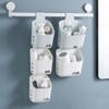 MORNITE 3 Pcs Hanging Shower Basket Caddy, Portable Walll Storage