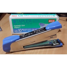 Max HD-10 Stapler Set with 2 Boxes (2000) Staples. Staple Up to 15 Sheets of Normal Paper.