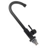 G1/2 Faucet 90 Degree Rotating Single Cold Matte Black Water