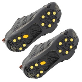 Lifeswonderful - Snow Cleats for Shoes - Studded Crampon Ice Spikes for Boots - Ideal for Improved Safety & Grip in Winter (Medium - Size 34-39 EU (2-5.5 UK))