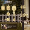LOQRON Double Front Door Handle Set with Dummy and Deadbolt,