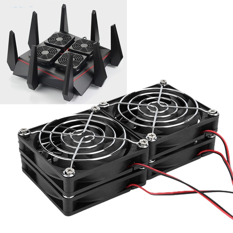 Router Cooling Fans 5V USB Power Heat Sink ABS for