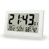 Lafocuse 10 Inch White Digital Clock Battery Operated Large Display