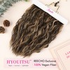 REECHO Hair Extensions, 4PCS Clip in Hair Extensions 12" Short