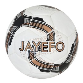Jayefo Pro Foot Ball - Soft Touch Feel, Hugely Durable, Ideal for Training & Matches, Suitable for All Grounds, for Boys, Teens & Footballers of All Ages | Gold