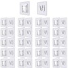 YSKmanhuo Double Sided Adhesive Wall Hooks 20 Pairs Self Adhesive