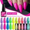 MTSSII 12PCS Gel Nail Polish + Diamond Nail Polish Set