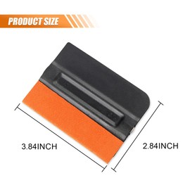 Vinyl Squeegee Felt, 3.8 Inch Magnetic Tint Felt Squeegee, Car Vinyl Wraps Window Tinting Tool, Wallpaper Glass Film, Sticker (3PCS)