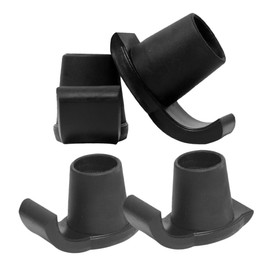 Kisangel 4Pcs Non-Slip Walker Ski Glides for Portable Walkers Anti-Skid Sliders Cushioned Feet for Elderly Support and Safety