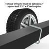 KOPKIO U-Bolt Style Tire Carrier, Trailer Spare Tire Mount Bracket,