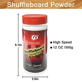Shuffleboard Sand Wax High/Medium Speed Shuffleboard Powder Set, Shuffleboard Sand with Mini Brush Set