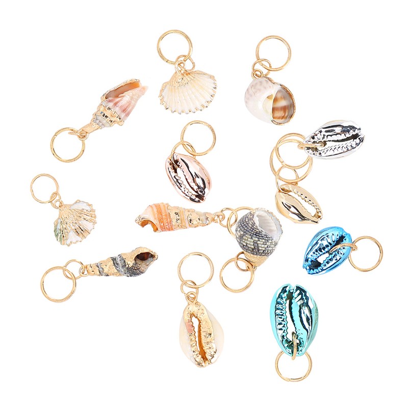 Hair Braid Rings Dreadlocks Ring Shell Hair Ring DIY Hair