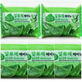 Aloe Soap 5P Soap Aloe Soap (W2E57D5) / 알로에때비누5P 때비누 알로에비누 (W2E57D5)