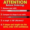 20 Pack - TikiPen Black Parker Compatible Ballpoint Pen Refills.