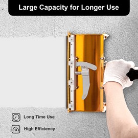 Fenjidrop 10 inch Drywall Flat Box, Professional Drywall Mud Tools Drywall Tools Flat Box Set with Adjustable Handle, Drywall Finishing Box Drywall Mud Tools for Home Industry