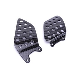 Bestem CBHO-1K06-HGD Black Carbon Fiber Heel Guard Plates for Honda CBR1000RR 2004-2007