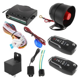MAGICLULU 1Set Car Alarm Security System with Keyless Entry Door Lock Kit Easy Installation Remote Starter for Enhanced Vehicle Protection Against Theft