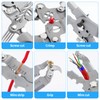 Wire Crimping Tool Set- Crimper Kit with 5 Interchangeable Jaws