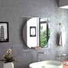TREATLIFE HOME Optimize Bathroom Space with Square Wall-Mounted Mirror, Sandblasted