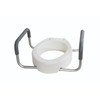 Essential Medical Supply Raised Elevated Toilet Seat Riser for an