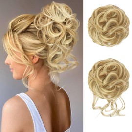 HotPro Messy Bun Hair Extensions Hair Buns Hair Pieces for Women Synthetic Updo Hair Scrunchie Ponytail Chignon for Daily Wea 2PC (27H613)
