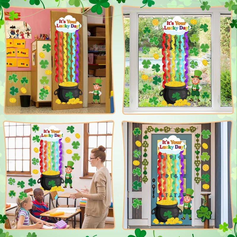 Epakh St. Patrick's Day Bulletin Board Decorations Set 3D Irish