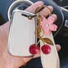 Hxusin, Cherry Charm Keychain, Fashionable Keychain, Cute, Bag Charm, Lightweight,