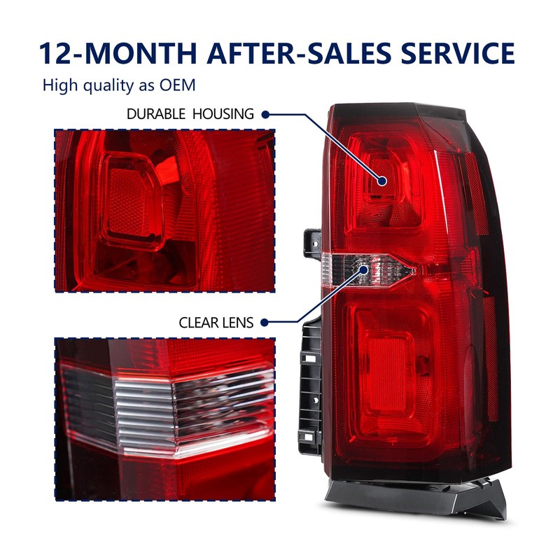 OEmatchautoo Led Tail Light Assembly for 2015-2020 Chevy Tahoe Suburban