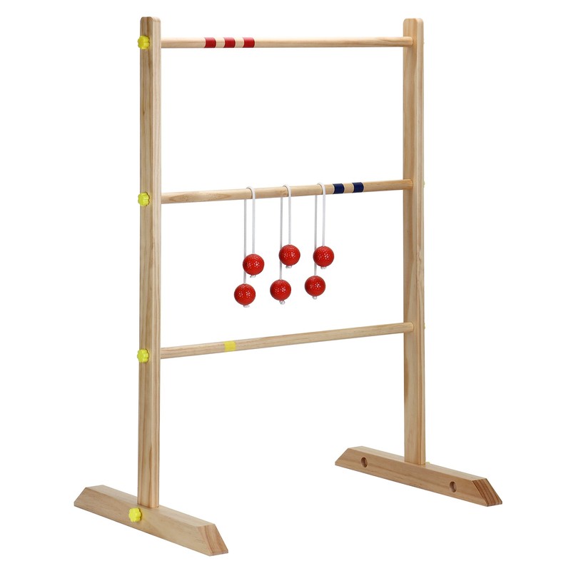 Hathaway Solid Wood Ladder Toss Game Set Brown