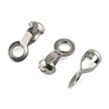 E-outstanding 20 pcs Ball Chain Pull Loop Connectors Stainless Steel
