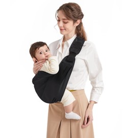 Baby Hip Carrier, Ergonomic Carrier for Babies Under 36 Months, Toddlers up to 15 kg, Black