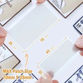 Auslka Parches Grandes Para Espinillas Xl - 20 Tiras - Punto