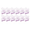 30Pcs Wire Binder Clips 2in Wide Hollow Out Strong Metal