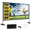 120 inch Outdoor Projector Screen with Stand, Portable Projector Screen