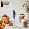 Zulay Powerful Milk Frother (4 Duracell Batteries Included) - Handheld