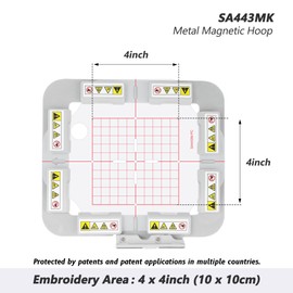 MagnaHoop - Aro magnético para Brother PE900 SE2000 PE800 SE1900 PE770 780D PE700 PC6500 Brother Innovis 1250 700 y Babylock Accord BLR BLR2, marco de marco de metal para máquina de bordado con imán