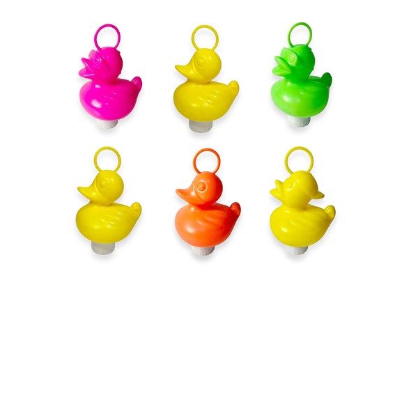 Dozer 6 Plastic Ducks with Hooks 6 Ducks with Weight and Hook Duck Fishing Game