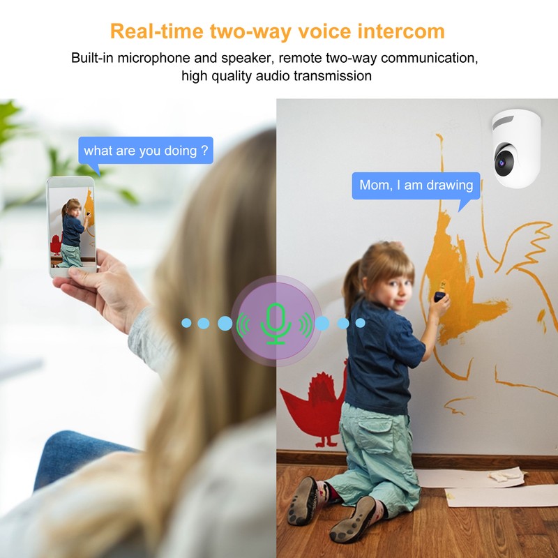 Wireless Camera WIFI 1080P HD Mobile Remote Control Night Vision