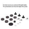 18PCS Cymbal Replacement Accessories HiHat Clutch Felt Cymbal Sleeves with