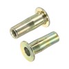 sourcing map Multi-Grip Rivet-Nut, M5 Pre-Bulbed Shank Carbon Steel Color-Zinc-Plated