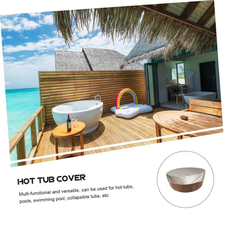 BESPORTBLE 1Pc Round Hot Tub Cover Durable Spa Protector for