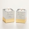 Personalization Universe Laurels of Love Engraved Silver & Gold Hammered