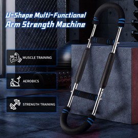 Twister Arm Trainer, Arm Trainer for Home, 40-100 lb Adjustable Chest Training Device, Arm Trainer, Twister Arm Trainer, Portable Power Twister Bar, Removable Design, Fitness Anywhere (Blue)