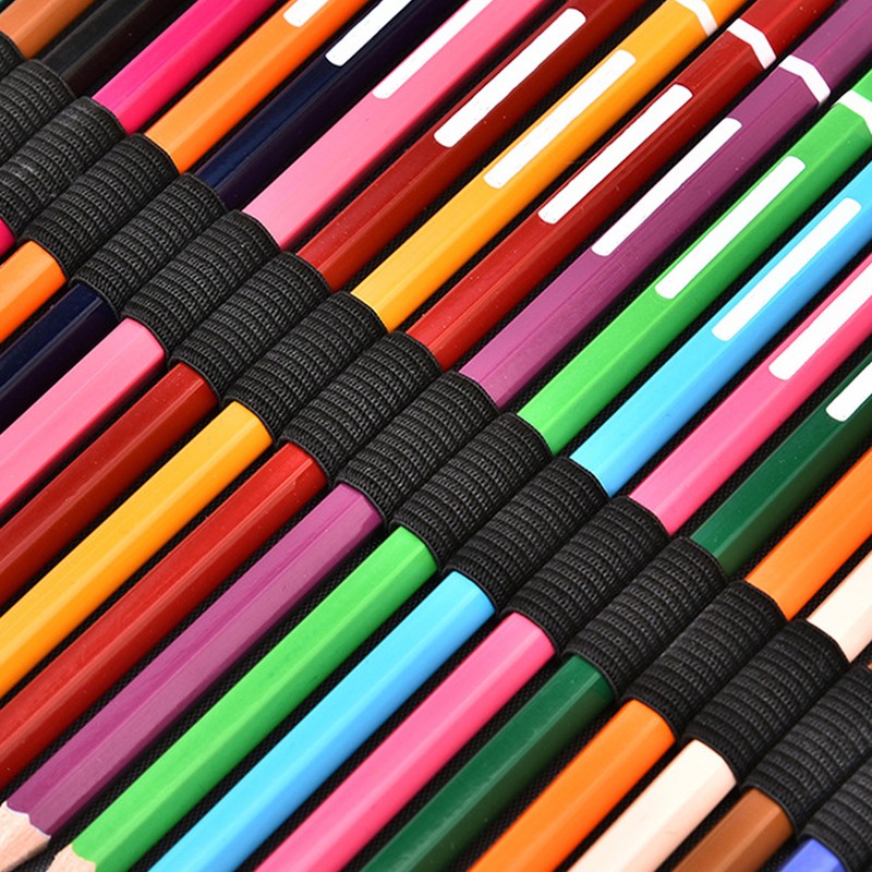 Pencil Case Rose Printed Multi Layer Zipper 252 Slots Portable