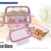 Westinghouse 3-Piece Glass Food Storage Container Set - Airtight Lids,
