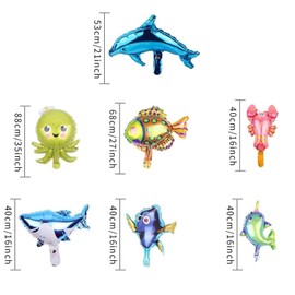 Ocean sects balloons, Ocean Theme Balloons, Children's party balloons,12 different marine animal balloons,suitable birthday party,family day,ocean zoo hold event